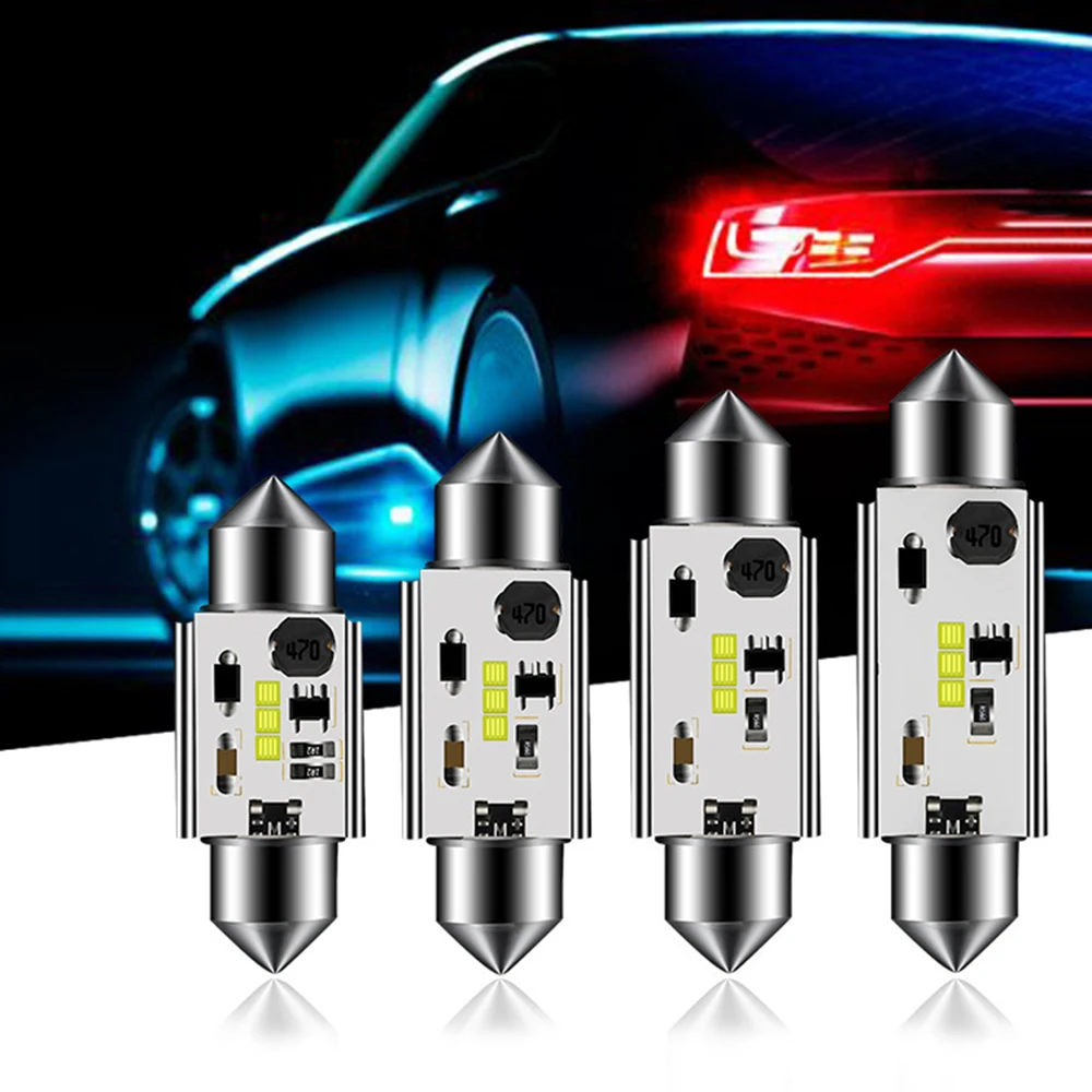 Светодиодный светильник для номерного знака супер белый 2 шт. 31 мм 36 39 41 6418 C5W 4 Вт 12