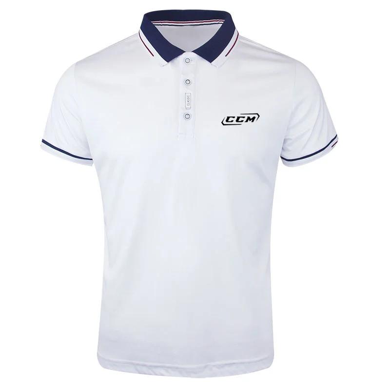

2021 CCM Men's Summer Short Sleeve T-shirt European American Leisure Outdoor Home Men's Golf Sports Comfortable Breathable Shirt