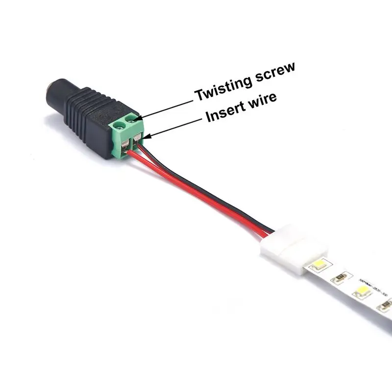 Гнездовой штекер разъем питания постоянного тока 5 мм x 2 1 клеммы адаптер для