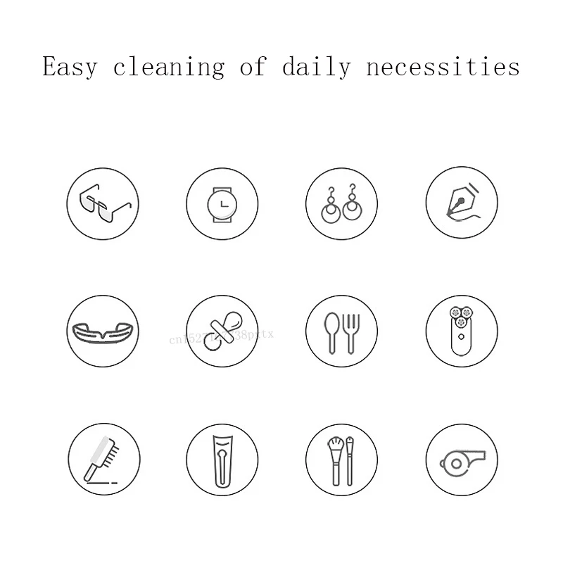 Xiaomi EraClean Ultra sonic Cleaner 45000 Гц очки часы Стоматологическая бритва щетка ультразвуковая звуковая очистка резервуар