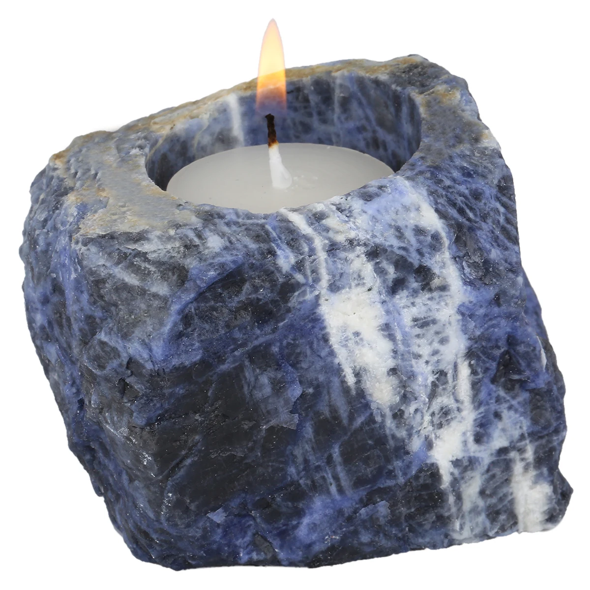 Natural Rough Crystal Stone Candlestick Candle Holder Irregular Succulent Plant Pot Table Decoration Room Decor Home Ornaments