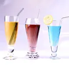 Многоразовые трубочки для напитков из боросиликатного стекла, трубочки для коктейлей, аксессуары для напитков, баров, 9 цветов, 2021