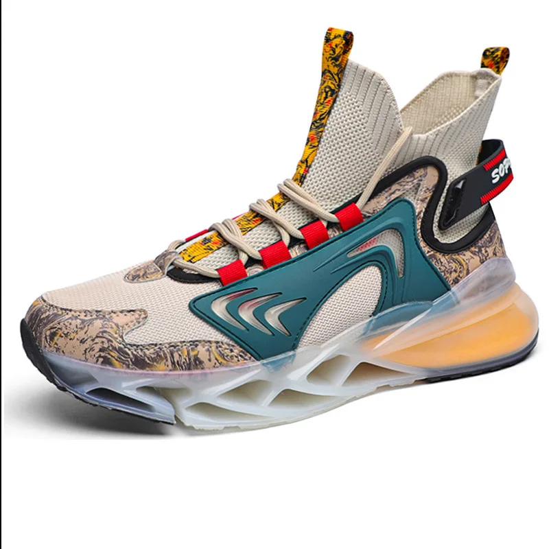 

Casual Sports Men's Shoes Basketball Running Shoes High-top Shoes Men's Summer New Non-slip Wear-resistant Breathable Large Size