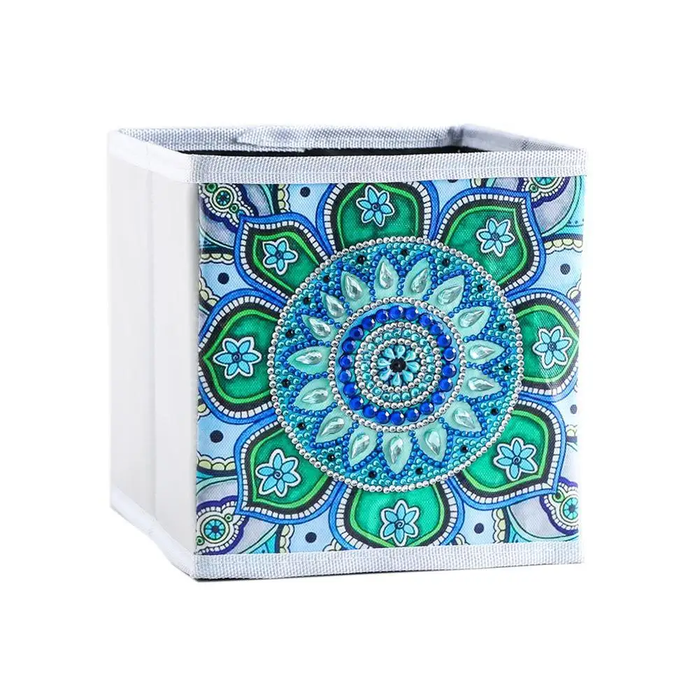 

Full Diamond Embroidery Landscape Storage Box DIY Diamond Rhinestones Alpine Lake Drawing And Box Painting Natural Landscap M1C6