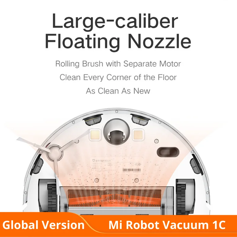 Глобальная версия Xiaomi MI Robot Vacuum Cleaner 1C беспроводной пылесос ЕС развертки и СС