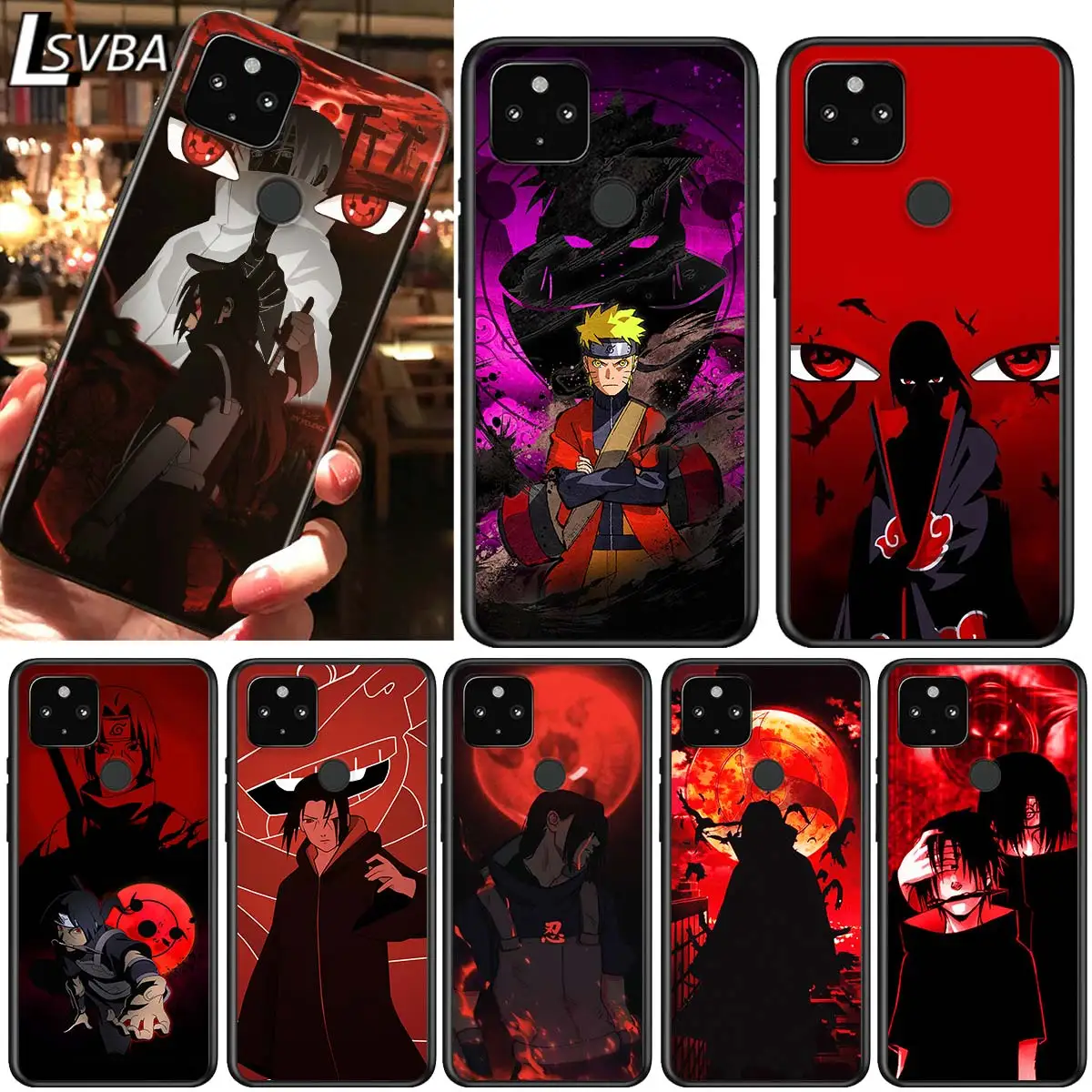 

Cool Japanese Anime Shockproof Cover for Google Pixel 5 5A 4 4A XL 5G Black Phone Case Shell Soft Fundas Coque Capa