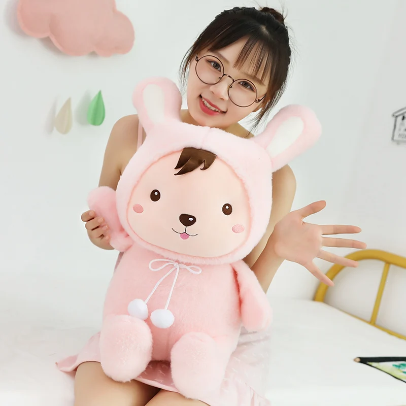 

30cm/40cm/50cm Soft Kawaii Rabbit&Pig Plush Toy Cartoon Animal Cattle&Mouse Stuffed Doll Home Decoration Baby Birthday Best Gift