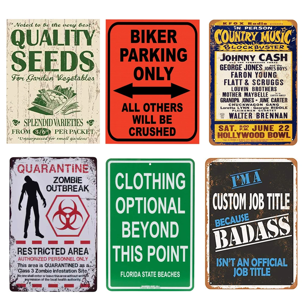 

Винтажная Предупредительная доска, металлическая Оловянная вывеска, плакат, декоративное украшение для бара, клуба, дома, украшение для дом...