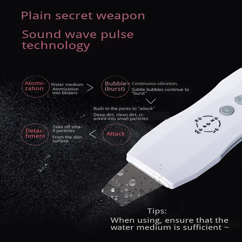 Портативный Ультразвуковой очиститель для кожи средство удаления угрей и пор