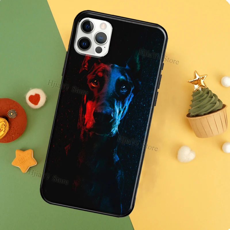 Чехол Doberman Dog Coque для iPhone 11 12 Pro Max 13 XS MAX 6 7 8 Plus 5S SE 2020 X XR чехол | Мобильные телефоны и