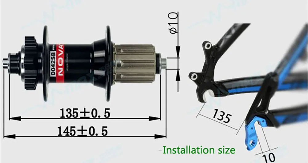 Novatec ступица D041SB D042SB дисковая карта тормоза MTB горный велосипед ступица 4 подшипника велосипедные задние ступицы 24 28 32 36 отверстия 24h 28h 32h 36h