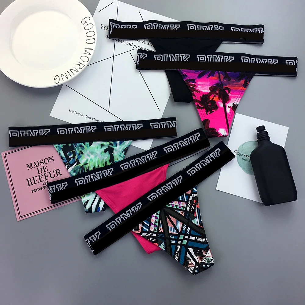 Стринги женские с заниженной талией пикантное нижнее белье из хлопка бесшовные