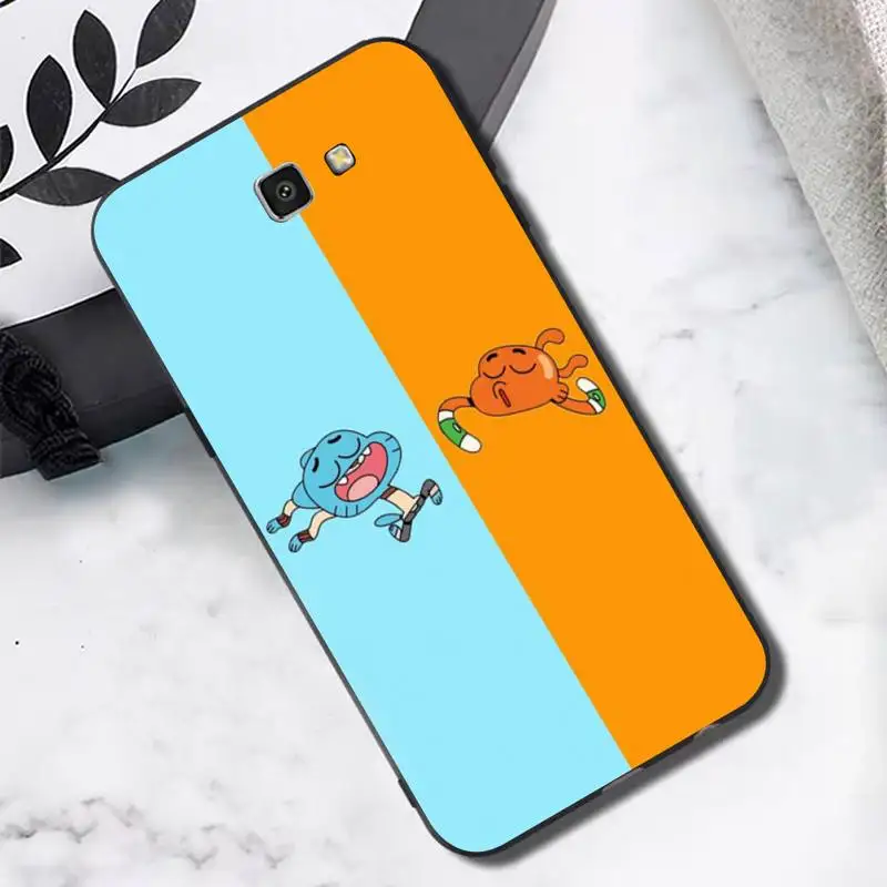 

Yinuoda the Amazing World Gumball gumball black Phone Case for Samsung J6 J7 J2 J5 prime J4 J7 J8 2016 2017 2018 DUO core neo