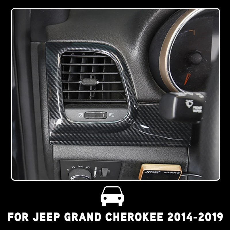 Pcmos ABS углеродное волокно центральная консоль Декор Рамка отделка для Jeep Grand Cherokee