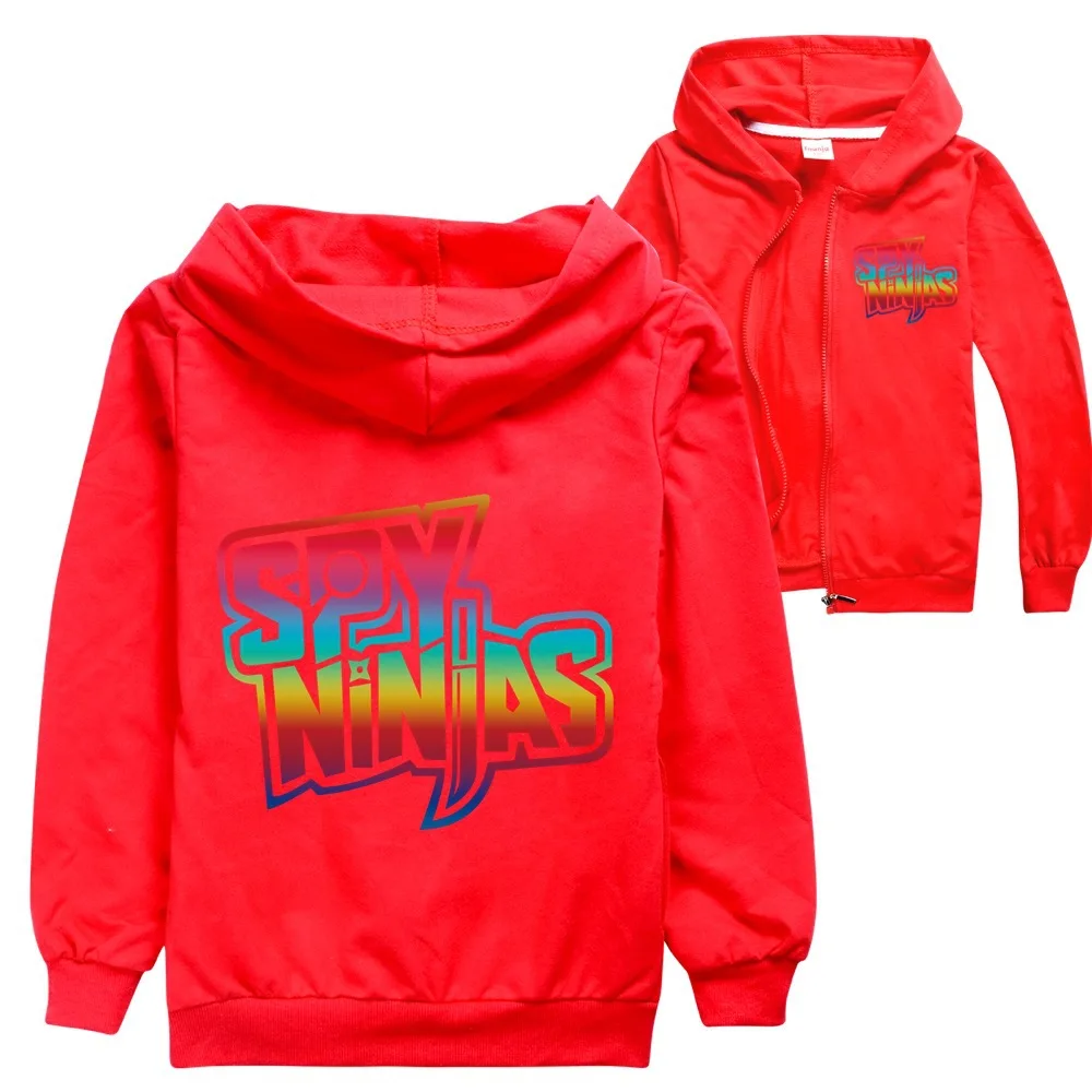 Детская хлопковая куртка-ниндзя с капюшоном