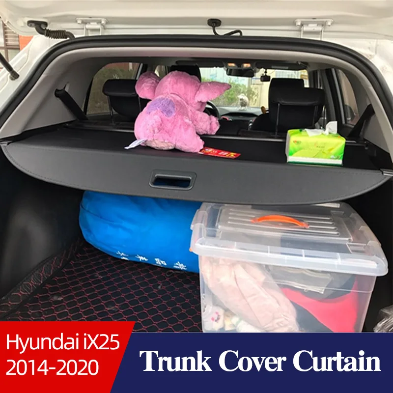 

Car Trunk Cover Curtain For Hyundai iX25 2014-2020 Anti-peeping Privacy Partition Rear Racks Cargo Decorative Accessories