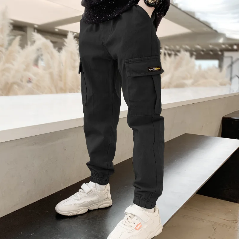 

2021 Spring And Autumn Fashion Kids Casual Pants Clothing Cotton Boys Long Trousers Children Boys Clothing Sport Pants 4 - 9Y