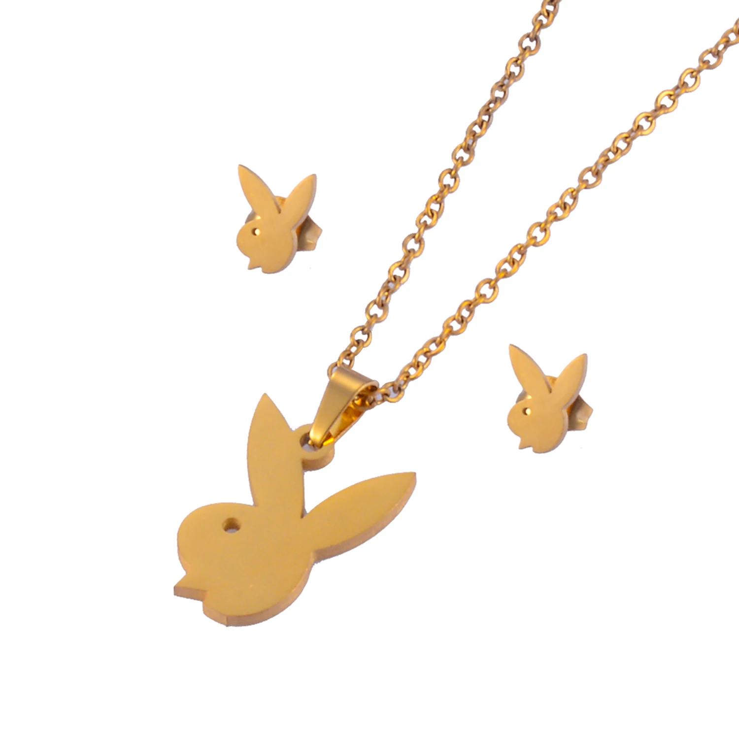 Набор из колье и серёжек для женщин нержавеющей стали |