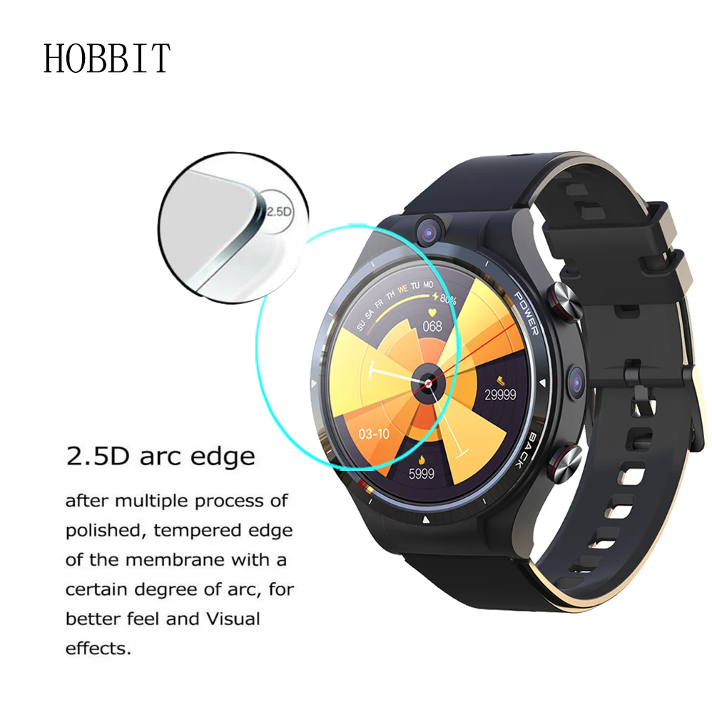 2 шт. закаленное Стекло для LEMFO LEM15 ЛЕМ 15 SmartWatch Экран защитная пленка 9H