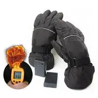 Heating Gloves Обновленные нагревательные носки 3,7 V 2200MAH литиевая батарея перезаряжаемый съемный аккумулятор электрический двухслойный Носок перчатки с подогревом - Цвет: Heating Gloves