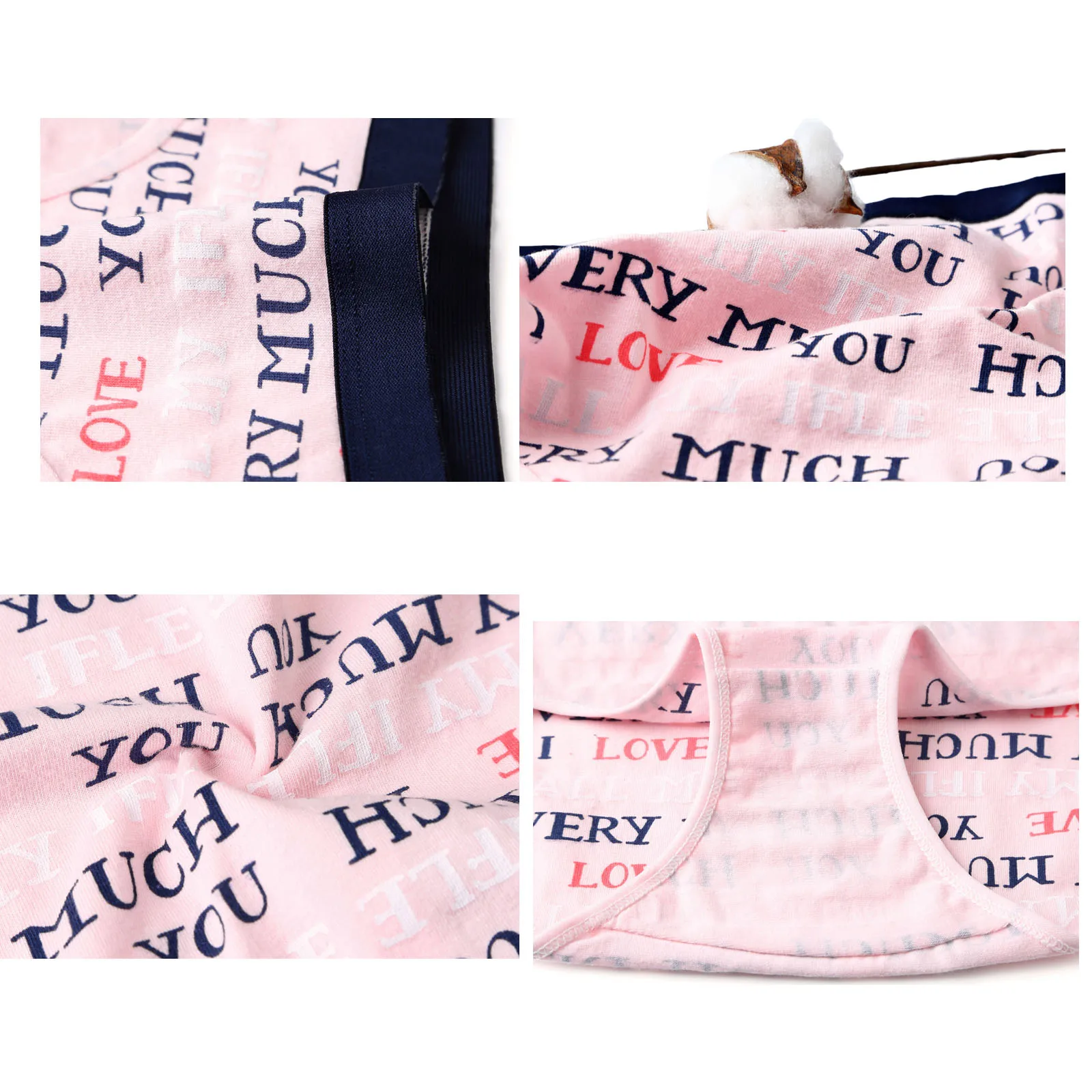 

5Pcs/Lot Cotton Panties Woman Underwears Briefs Seamless Cute Print Calcinhas Shorts Underpants Girls Pantys Thong Tanga