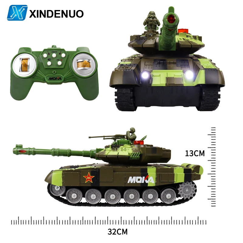 rc tank 2.4G radio controlled car with Analog sound lights Infrared battle war Tank Off-road Tracked heng long Toys for boy gift | Игрушки и