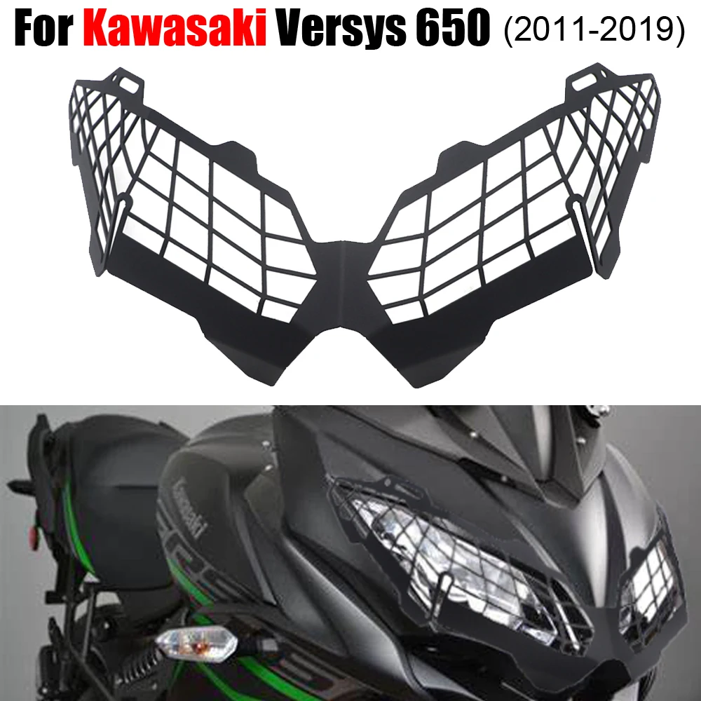 

Motorcycle modified headlight headlight cover anti-fall protection cover for KAWASAKI VERSYS 650 11-19 / VERSYS 1000 15-19
