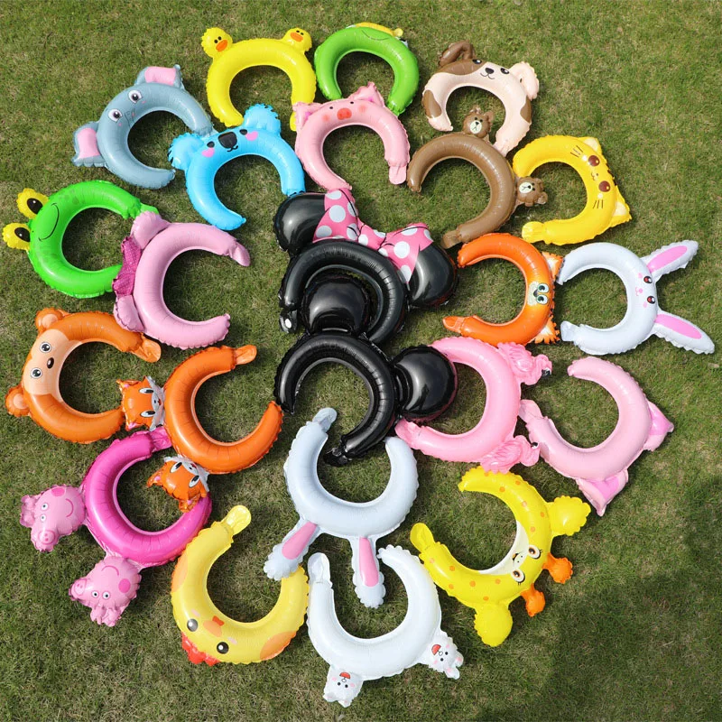 Мультяшная повязка на голову в виде животного воздушные шары креативные детские