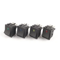 5pcs kcd4 32x25mm on off power switch car auto boat rocker switch with dot light16a 250v20a 125v 4pin electrical accessories