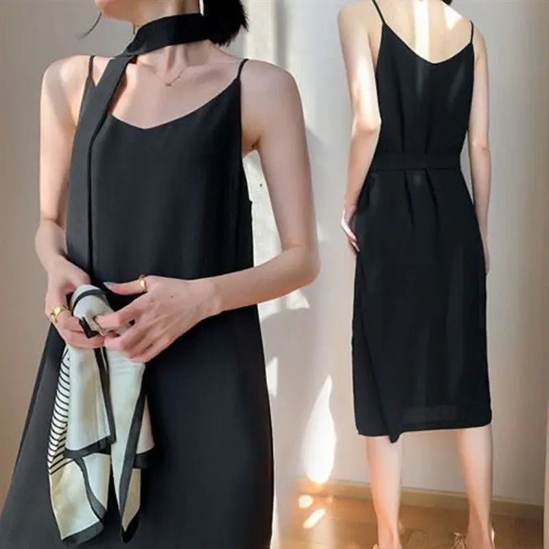 

Chiffon suspender skirt for female students in spring and summer