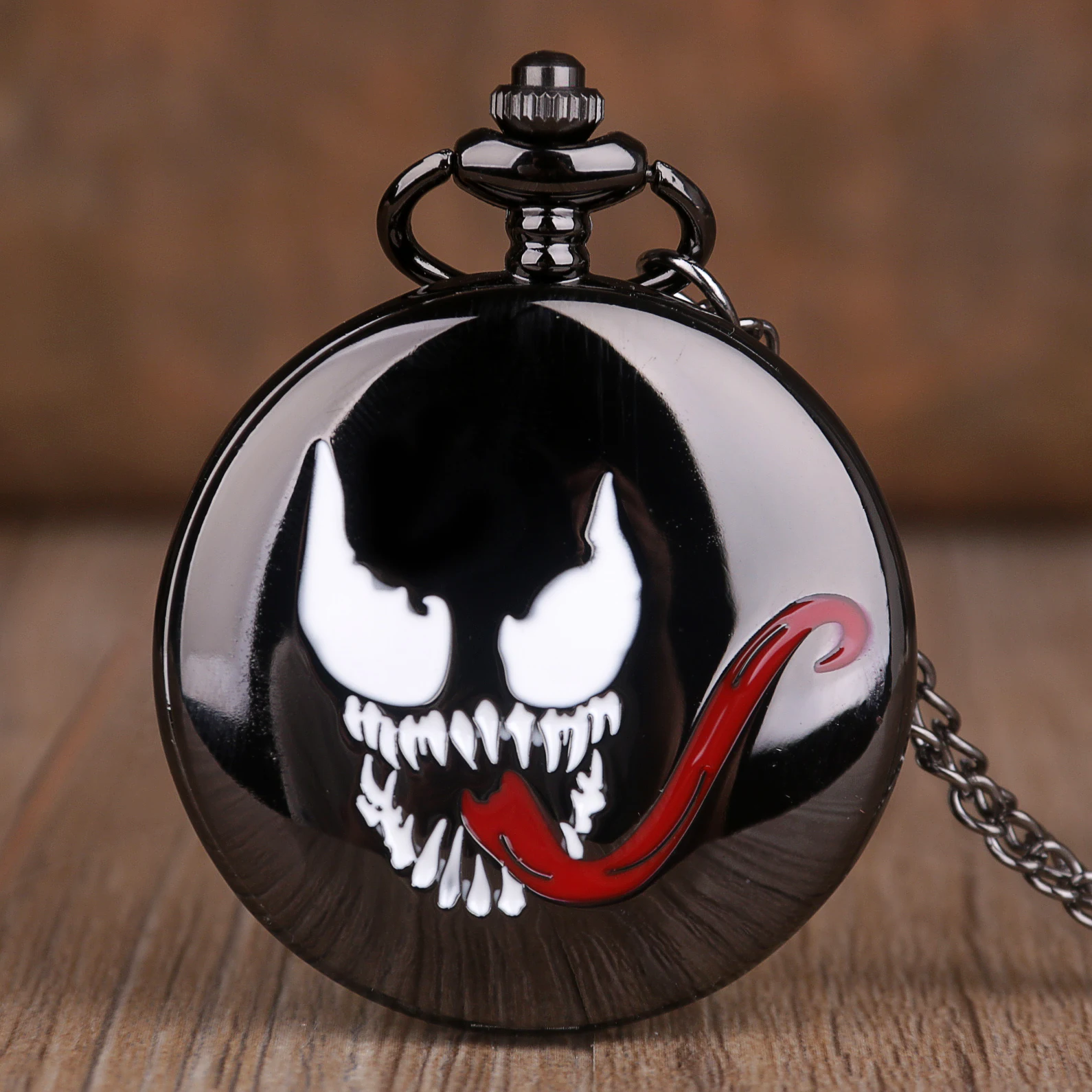 Оригинальные кварцевые карманные часы Rereo Evil Spirit с длинным языком цепочкой и