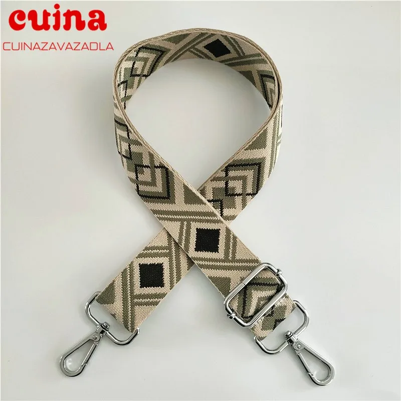 Нейлоновый ремешок для женской сумочки широкий цветной ремень через плечо сумки