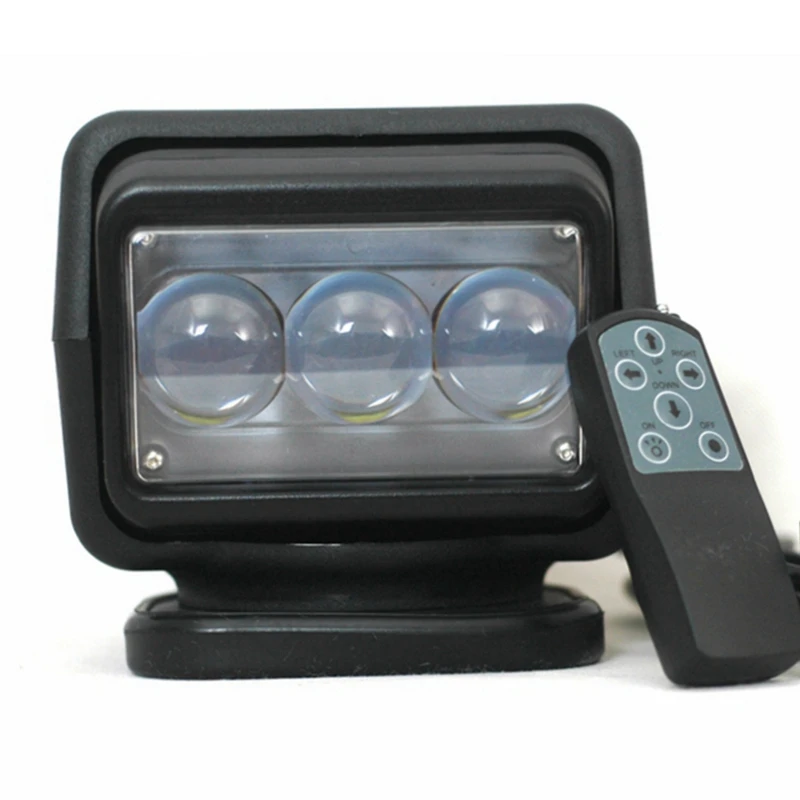 360 Degree Remote Control 7inch LED Searchlight 50W 60W Rotate Spotlight Light For Truck Off-Road SUV Boat Marine Driving | Автомобили и