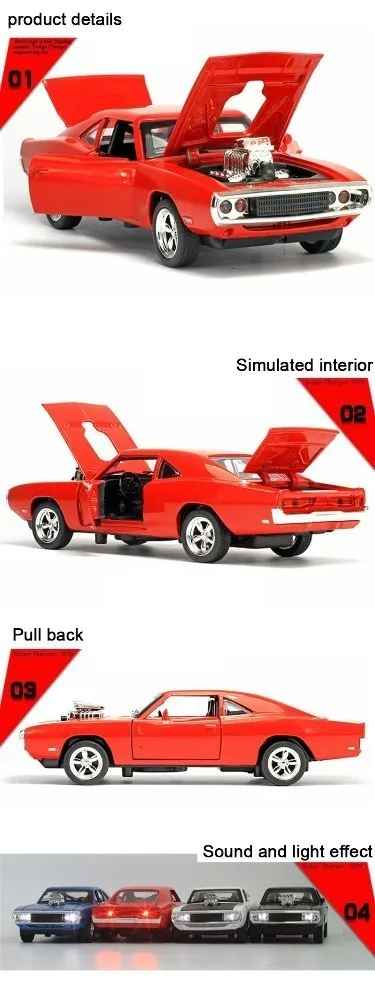 1/32 Форсаж Dodge Зарядное устройство модели автомобилей Литые под давлением сплав лошадей мышечные модели автомобилей со звуковым освещением игрушка подарок для коллекции