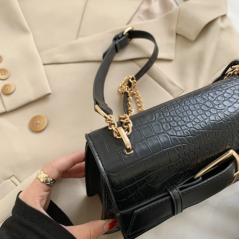 

New Ladies Flap Bag for Girl Crossbody Bags for Women Retro Leather Shoulder Bags Sac Female Black Messenger Bag Bolsa Feminina