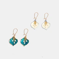 new creative earrings drop oil earrings tassel pearl face slimming pop earrings ins cool wind earrings