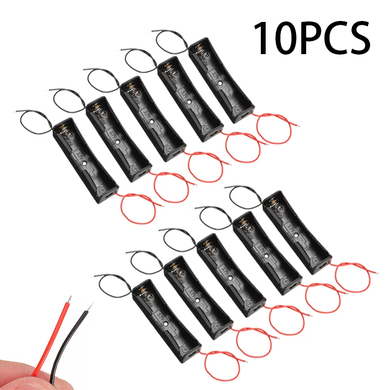 10 шт. Пластик Батарея держатель Коробка Для Хранения Чехол Зажим для батарей