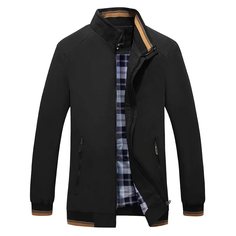 

Men Business Casual Jackets Autumn Winter Cotton Warm Lapel Fashion 2020 Solid Color Zipper Long Sleeve Jackets 470380