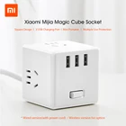 Розетка Xiaomi Magic Cube, многофункциональное зарядное устройство USB, адаптер питания, 6 портов, розетка-конвертер, компактная розетка