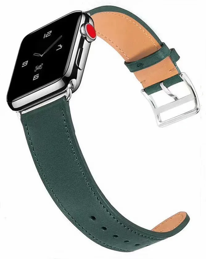Кожаная Петля для Apple Watch Band 5 4 40 мм 44 один туристический ремешок iWatch Series 1 2 3 42 38