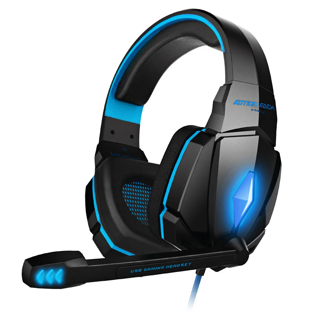 

Game Headphones Gaming Headsets Bass Stereo Over-Head Earphone Casque PC Laptop Microphone Wired Headset For Computer PS4 Xbox