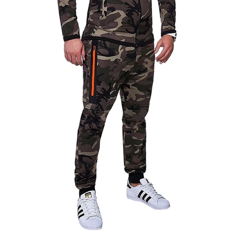 ZOGAA 2018 Новое поступление мужские длинные брюки камуфляж Военный стиль карго