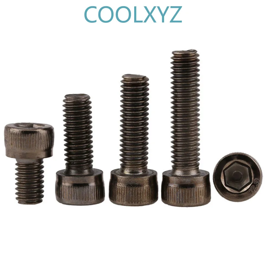 Болт с шестигранным углублением в виде сырной головки 12 9 винт чашки из черного