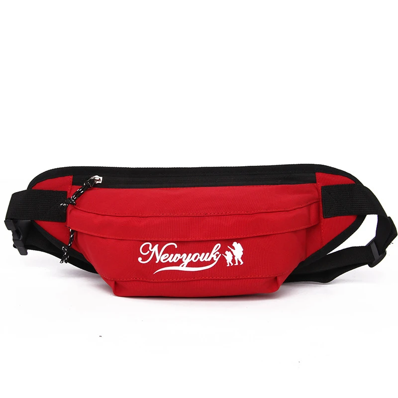 Red Waist pack Поясная сумка для мужчин и женщин поясная сумка Оксфорд поясная сумка нагрудные сумки уличный стиль хип-хоп сумка формы «банан» многофункциональный бум пакет - Цвет: Red Waist pack