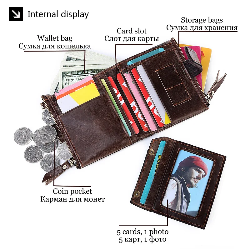 Новинка Женский кошелек из натуральной кожи короткая модная женская сумочка