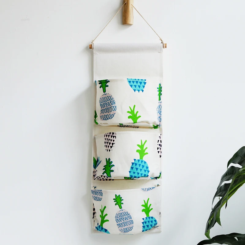 3 Pockets настенная подвесная сумка для хранения многослойная Сетчатая Сумка