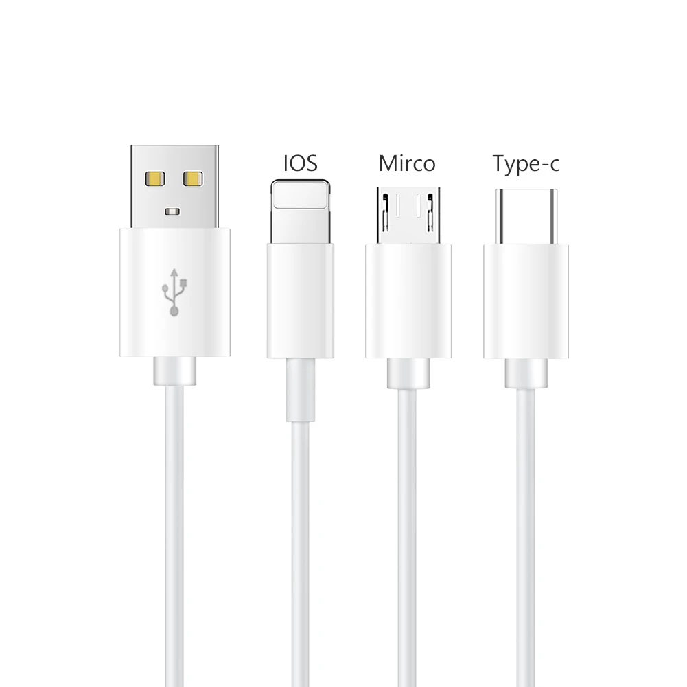 Настенное зарядное устройство с кабелем для Apple iPhone Android Micro USB кабель Быстрая