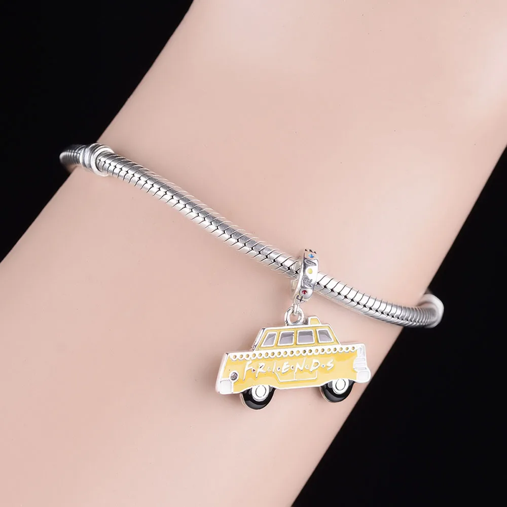 Подходящий оригинальный браслет-талисман желтая эмалированная Подвеска для ТВ