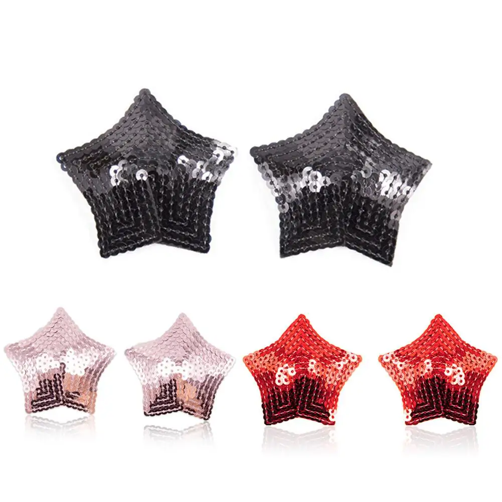 3 пары сексуальный женский бюстгальтер Boobie звезды блестки для груди пятиконечная