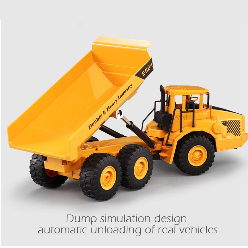 2 4G большой пульт дистанционного управления самосвал игрушка с светильник